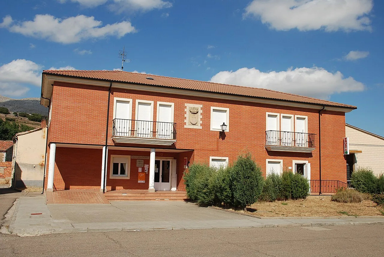 Town hall of Castrejón de la Peña (Palencia, Castile and León).