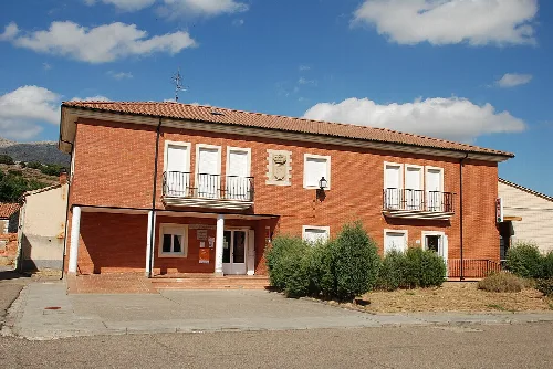 Town hall of Castrejón de la Peña (Palencia, Castile and León).
