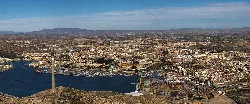 Panoramic view of Cartagena from San Julián Castle.