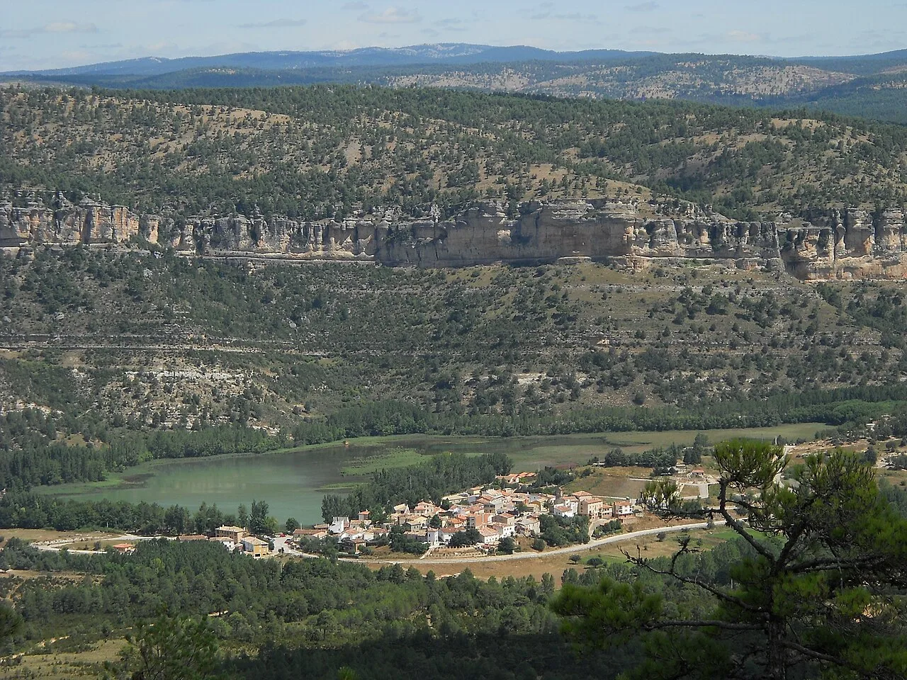 View of Uña, Cuenca, Spain from Mirador de Uña