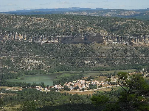 View of Uña, Cuenca, Spain from Mirador de Uña