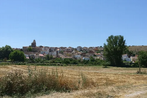 Vista general de Espinosa de Cerrato (Palencia, España).