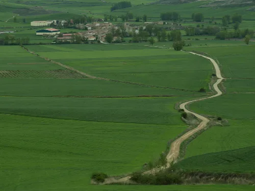 View of Hornillos del Camino from Matamulos