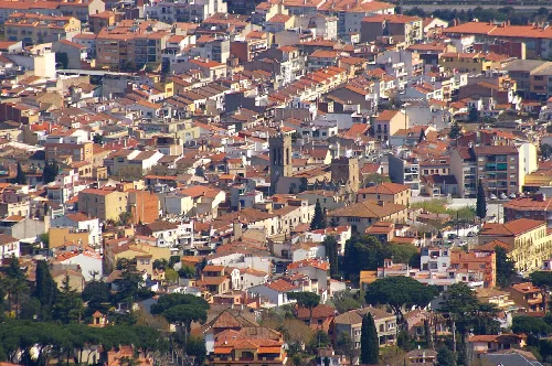 Vista d'Argentona (El Maresme, Catalunya)