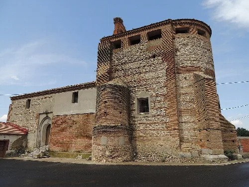 San Pedro Church in Tolocirio, built with stone and brick.