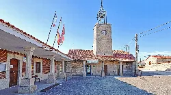 Town hall and clock tower in Carbellino, Zamora.
