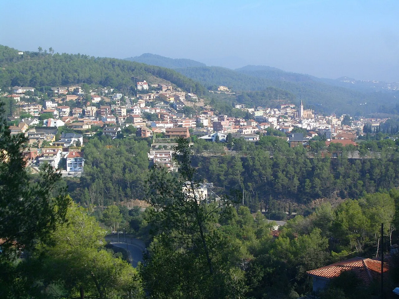 Houses and greenery in Torrelles de Llobregat