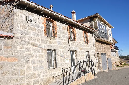Traditional houses in Sanchorreja, Ávila, Spain