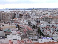 Panoramic view of Torrevieja center from Los Locos beach.