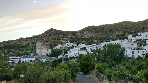 Vista general del pueblo de Beires (provincia de Almería, España)