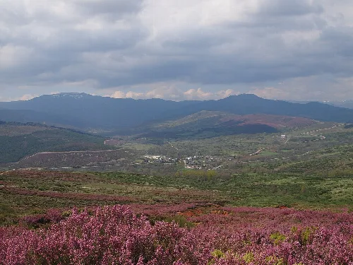 Landscape surrounding the spanish village of Truchas (province of León)