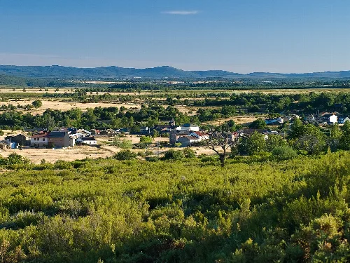 Sight of the spanish town of Justel, in the province of Zamora