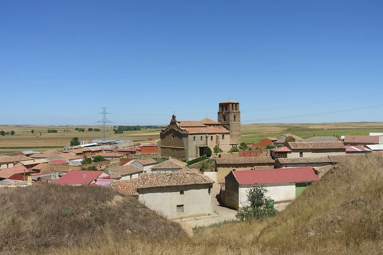 Vista parcial de Castroponce (Valladolid, España).