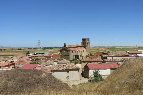 Vista parcial de Castroponce (Valladolid, España).