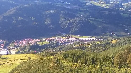 View of Irura from Uzturre mountain, Gipuzkoa, Basque Country.
