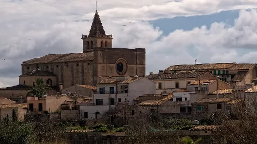 General landscape of Porreres (Mallorca, Spain)