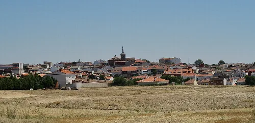 Santa Cruz del Retamar, vista de la población desde N-Va