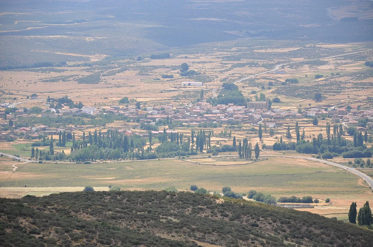 Panorama of San Martín de la Vega del Alberche, Ávila, Spain