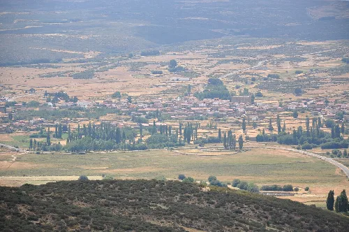Panorama of San Martín de la Vega del Alberche, Ávila, Spain
