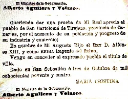 Documento antiguo con texto en español y firma.