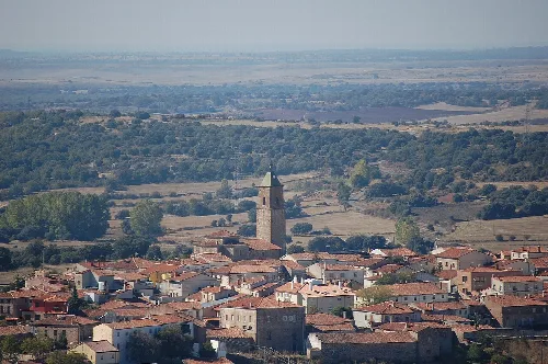 View of Alcolea del Pinar, Guadalajara, Spain.