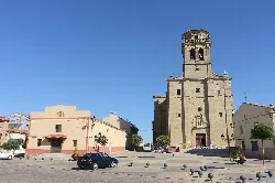 Santa María del Castillo church and theater in Fuentesaúco, Zamora.