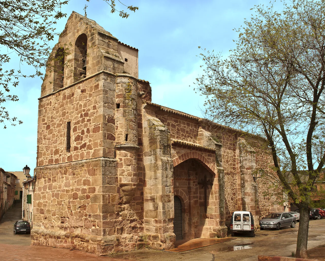 San Marín Obispo churche, Alcolea de las Peñas (Guadalajara), Castilla-La Mancha, Spain. Romanesque.