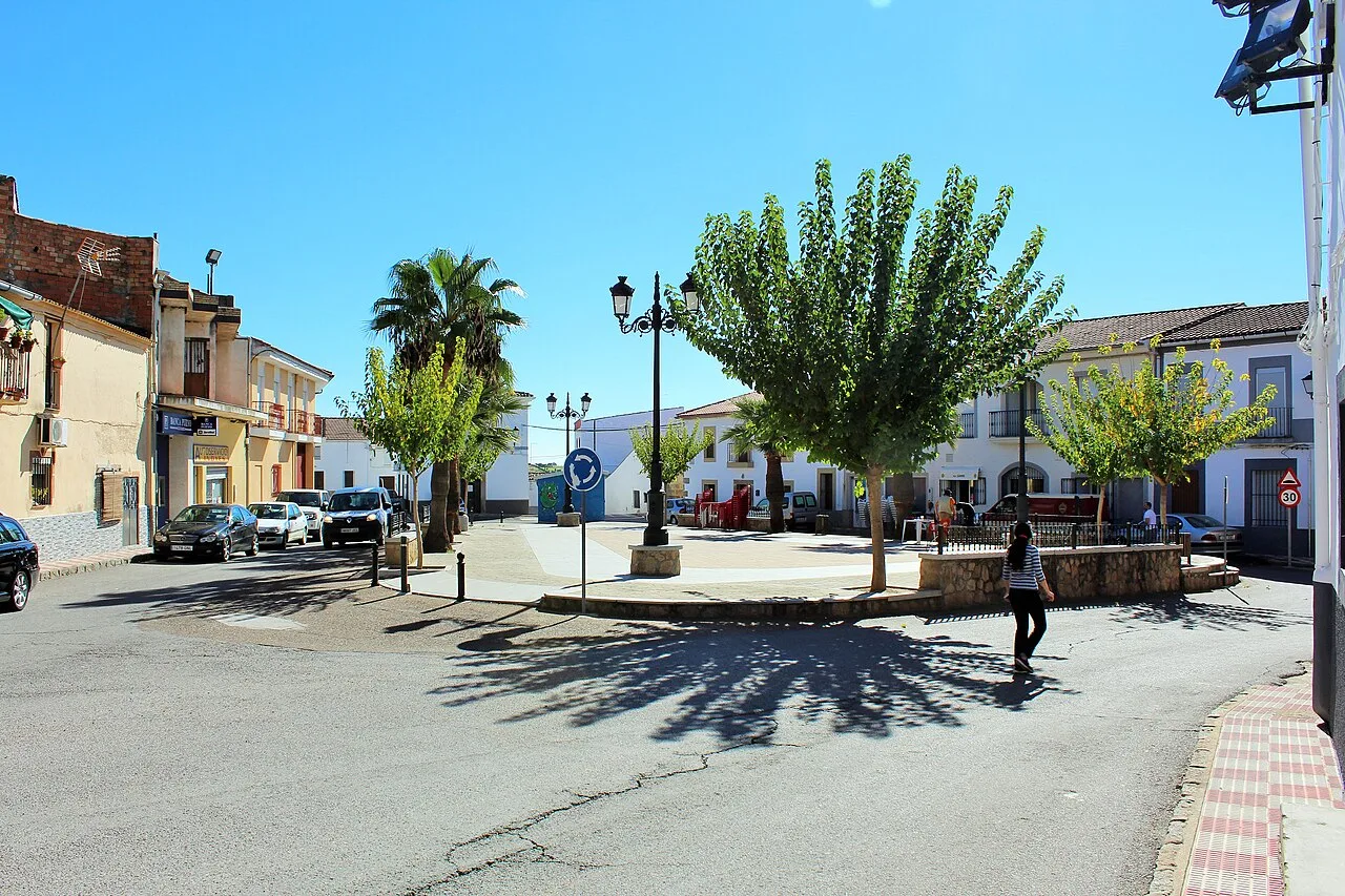 Plaza de España, Escurial, provincia de Cáceres, España