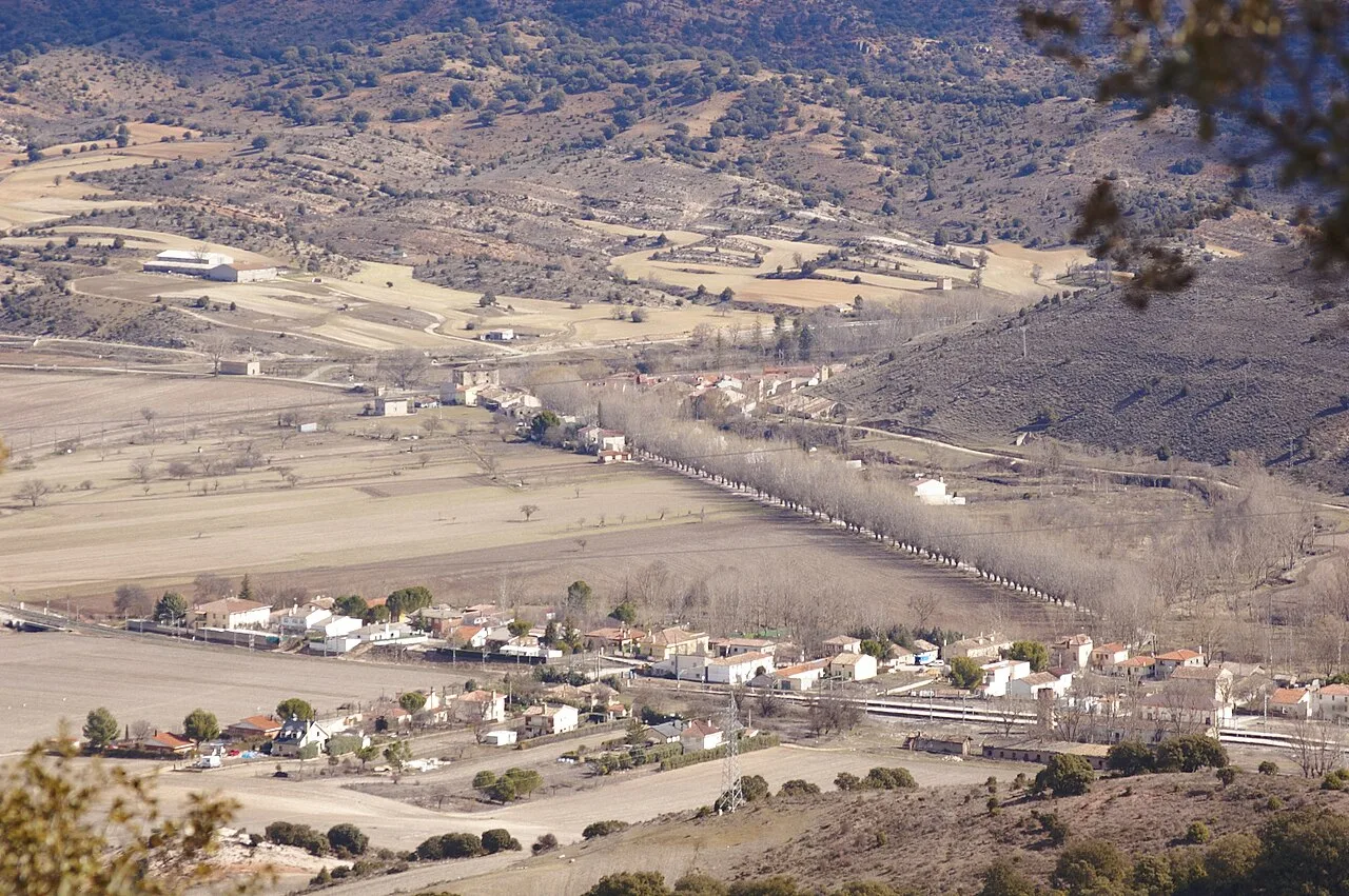 View of Baides, Guadalajara, Spain.