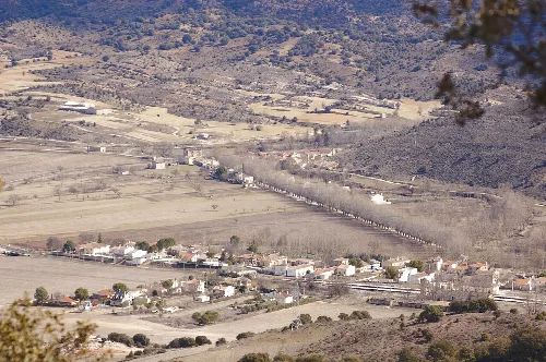 View of Baides, Guadalajara, Spain.
