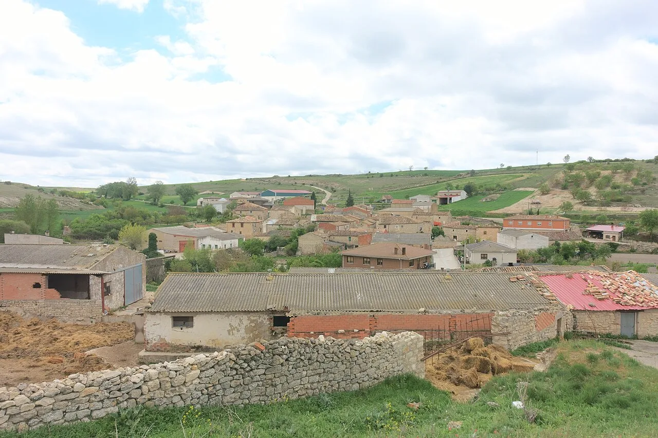 Vista general de Castellanos de Castro (Burgos, España).