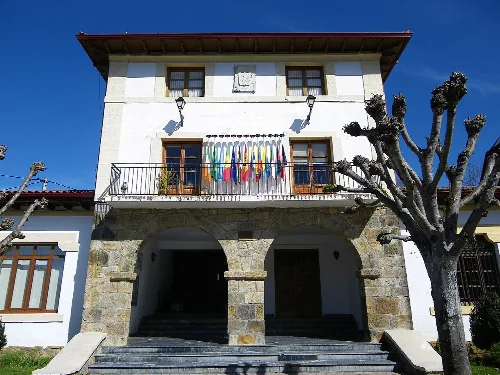 Town Hall of Meñaca, Biscay, Basque Country, Spain.