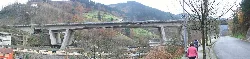AP-8 highway viaduct over Txonta in Éibar.