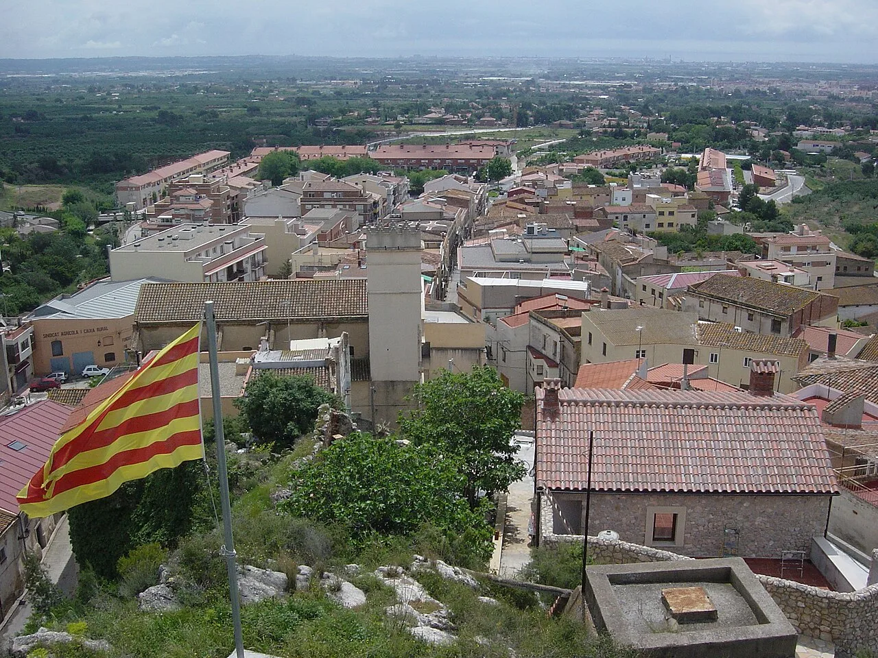 Castellvell del Camp des de l'ermita de Santa Anna