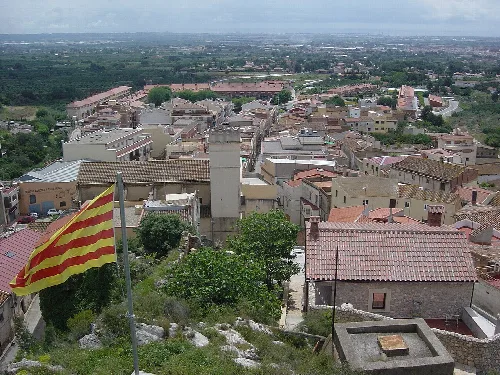 Castellvell del Camp des de l'ermita de Santa Anna