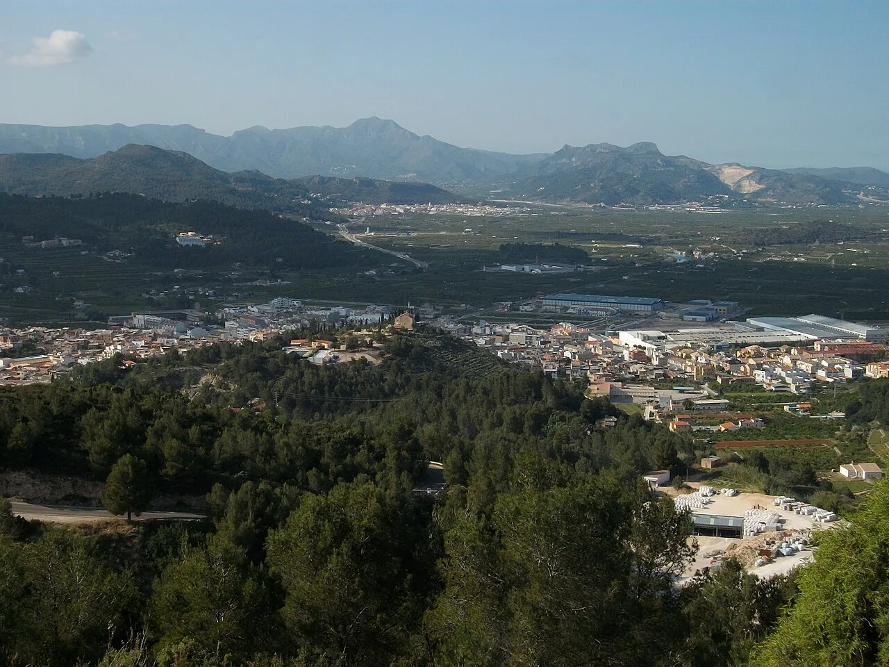 Vista de Vilallonga, la Safor, País Valencià.