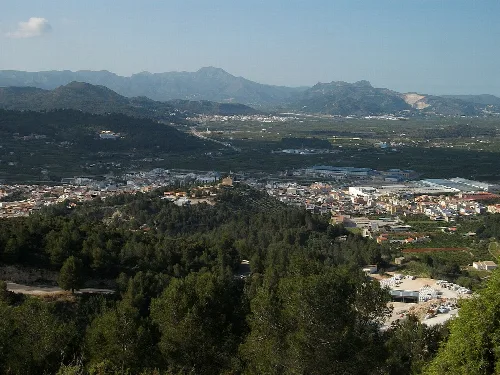 Vista de Vilallonga, la Safor, País Valencià.