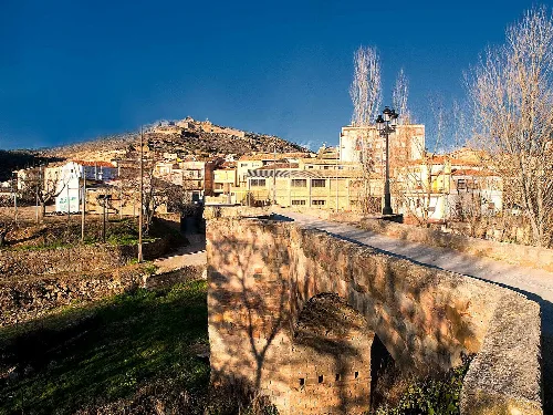 General landscape of Sanaüja (Catalonia, Spain)