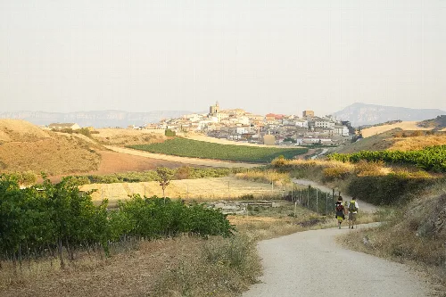 Town fo Zarauki from the Way of St. James, Navarre.