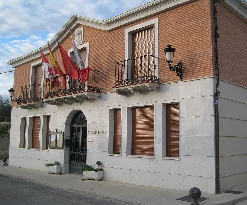 Local council hall in Quintanilla de Trigueros, Valladolid, Spain.