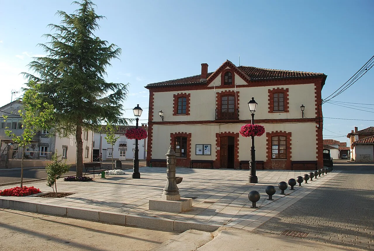 Town hall of La Puebla de Valdavia (Palencia, Castile and León).