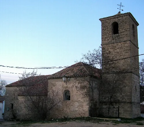 Iglesia de Masegoso, municipio de Albacete, en España.