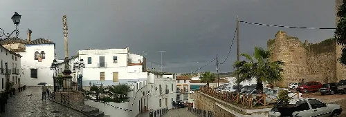 Panoramic photography of Castro del Río, Córdoba, Spain, from Llano de San Rafael.