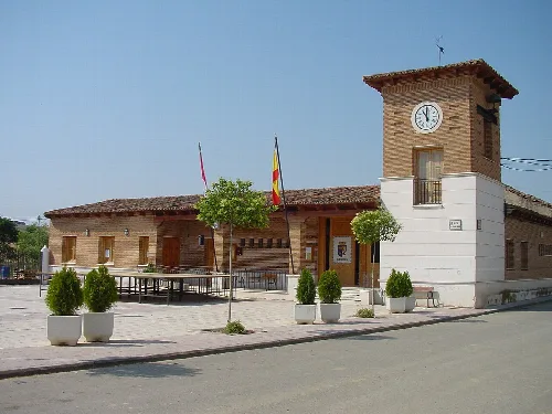 Town Hall of Valdeaveruelo, in Guadalajara, Spain.