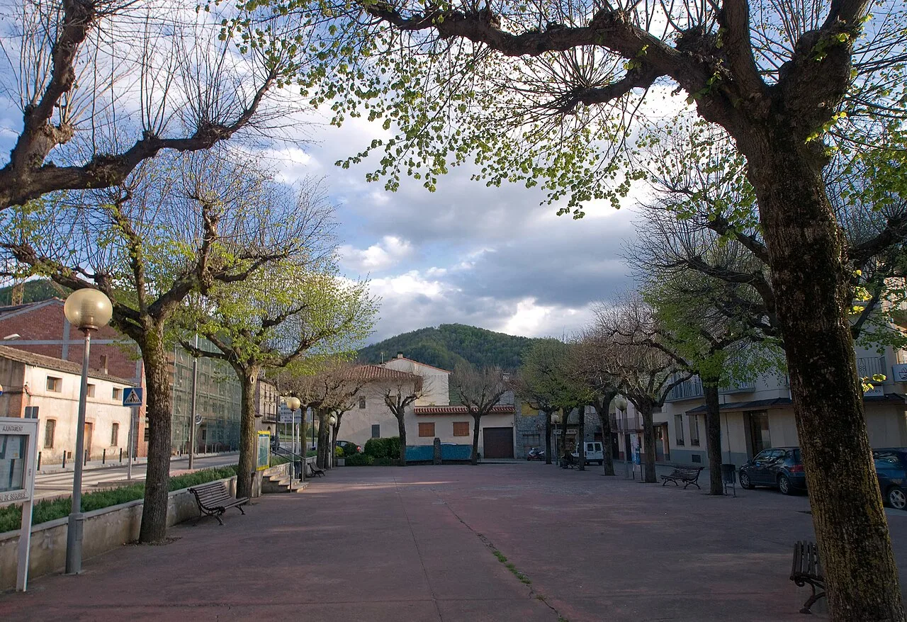Sant Pau de Segúries Square (Catalunya, Spain)