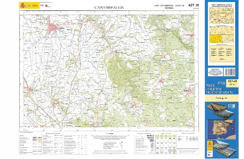 Topographic map of Cantimpalos in Segovia at 1:25000 scale.