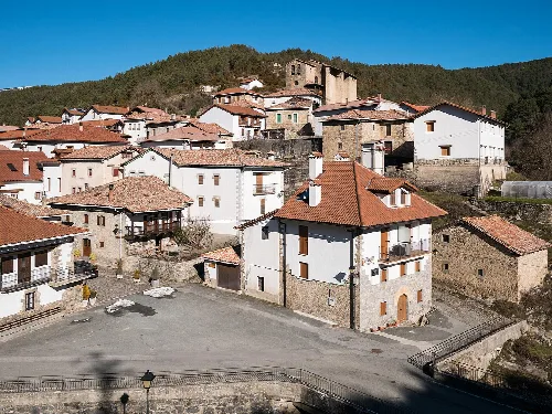Vista de Vidángoz, Navarra, España