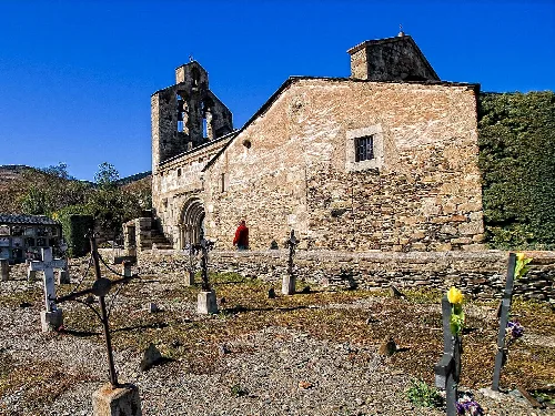 Sant Esteve de Guils church from Cerdanya (Catalonia, Spain)