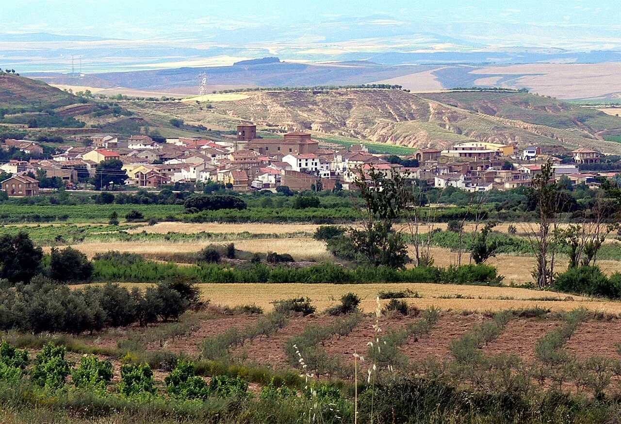 Vista de Corera, municipio de La Rioja (España).