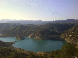 Fuensanta Reservoir in a mountain valley in 2008.